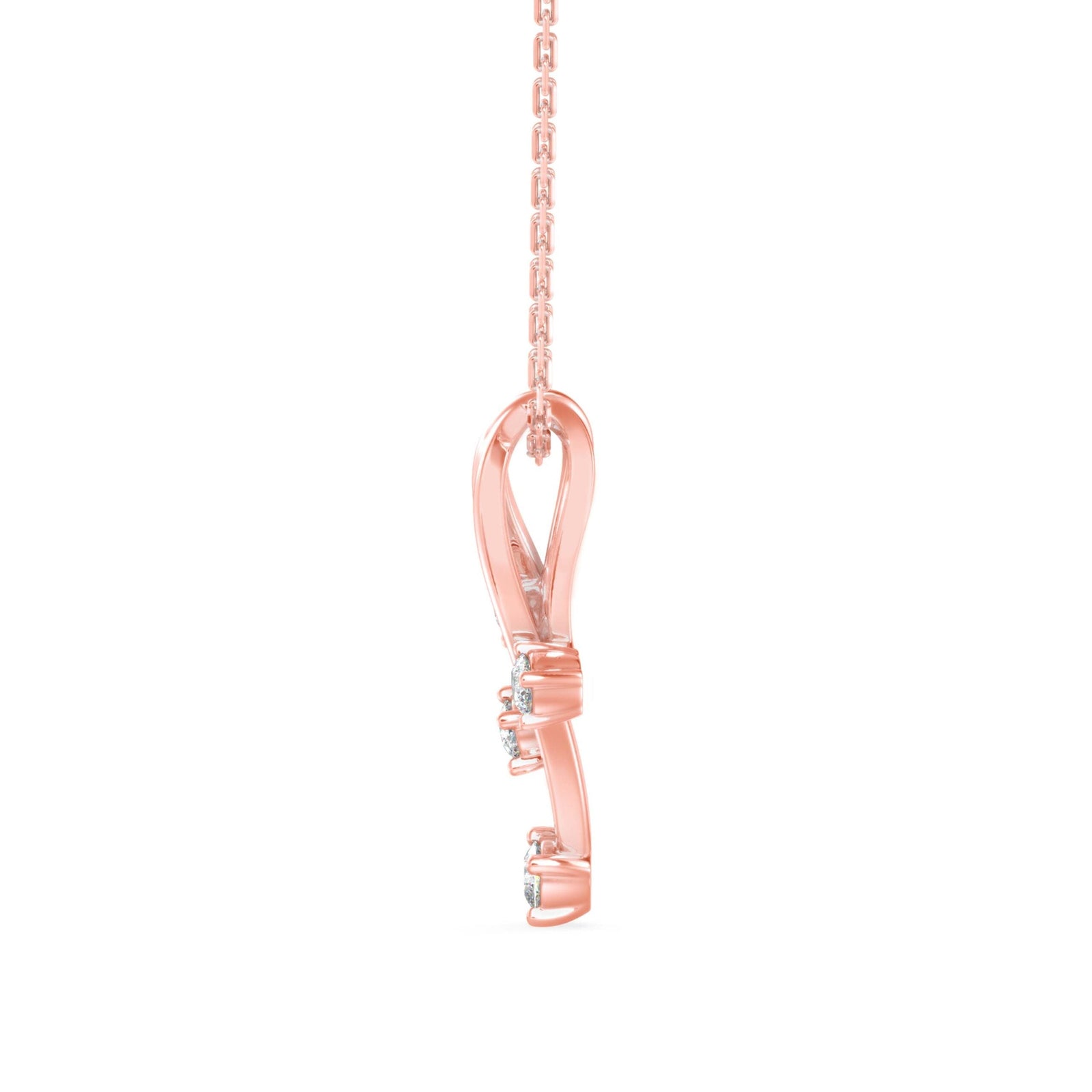 Eternal Charm Diamond Pendant Side View