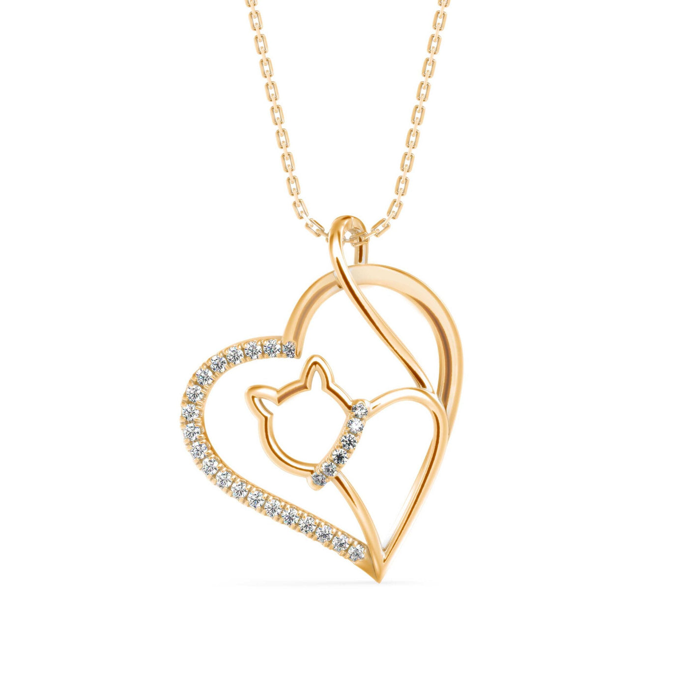 Hello Kitty Lab Grown Diamond Pendant