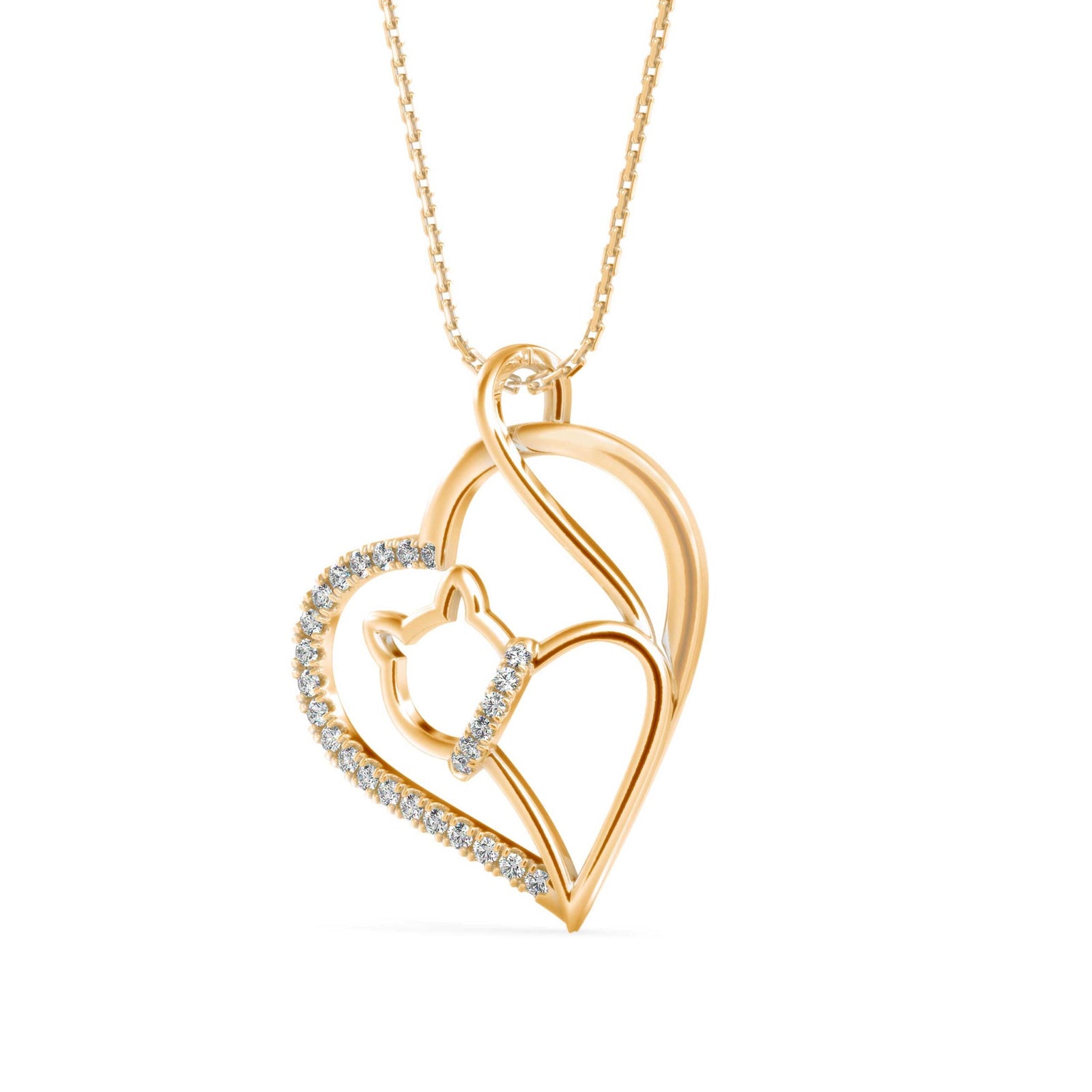 Hello Kitty Diamond Pendant Right view