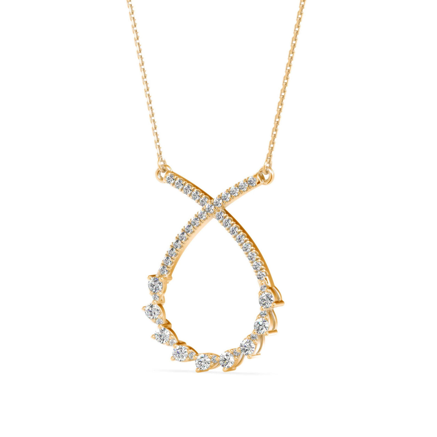 Tropical Twist Lab Grown Diamond Necklace