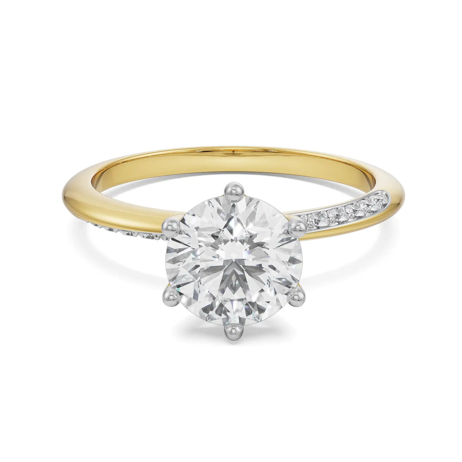 Katie Round Diamond Ring Front View