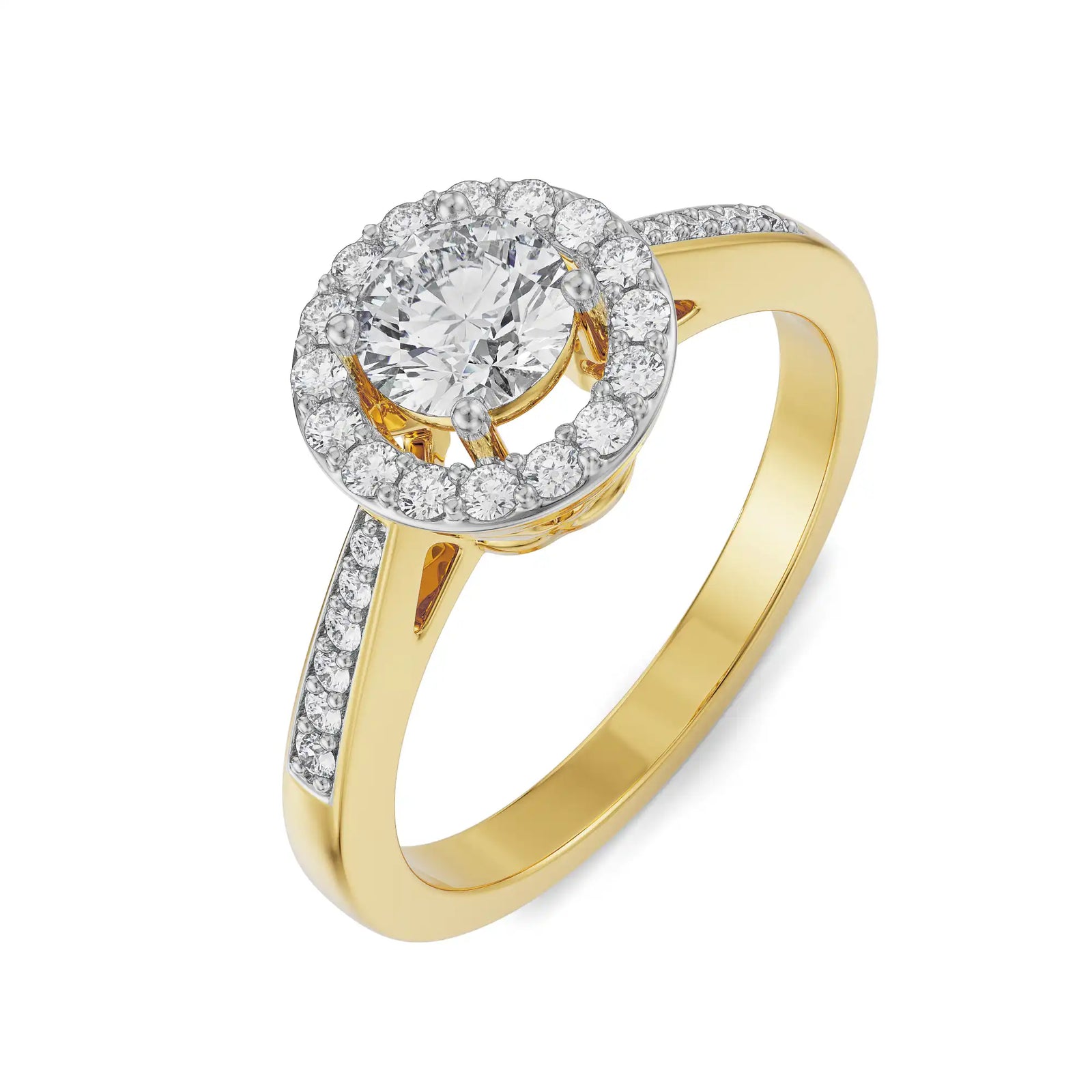 Jenny Halo Diamond Ring Top View