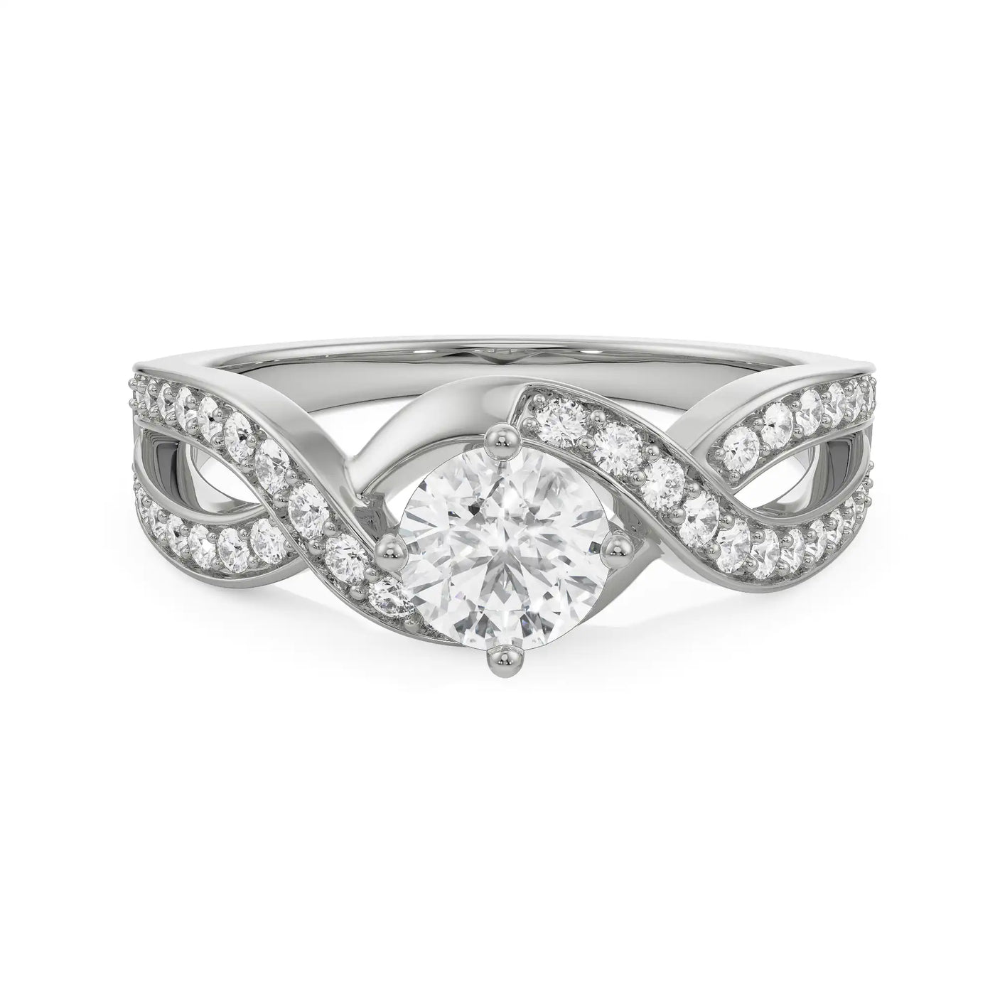 Infinity Round Lab Grown Diamond Ring