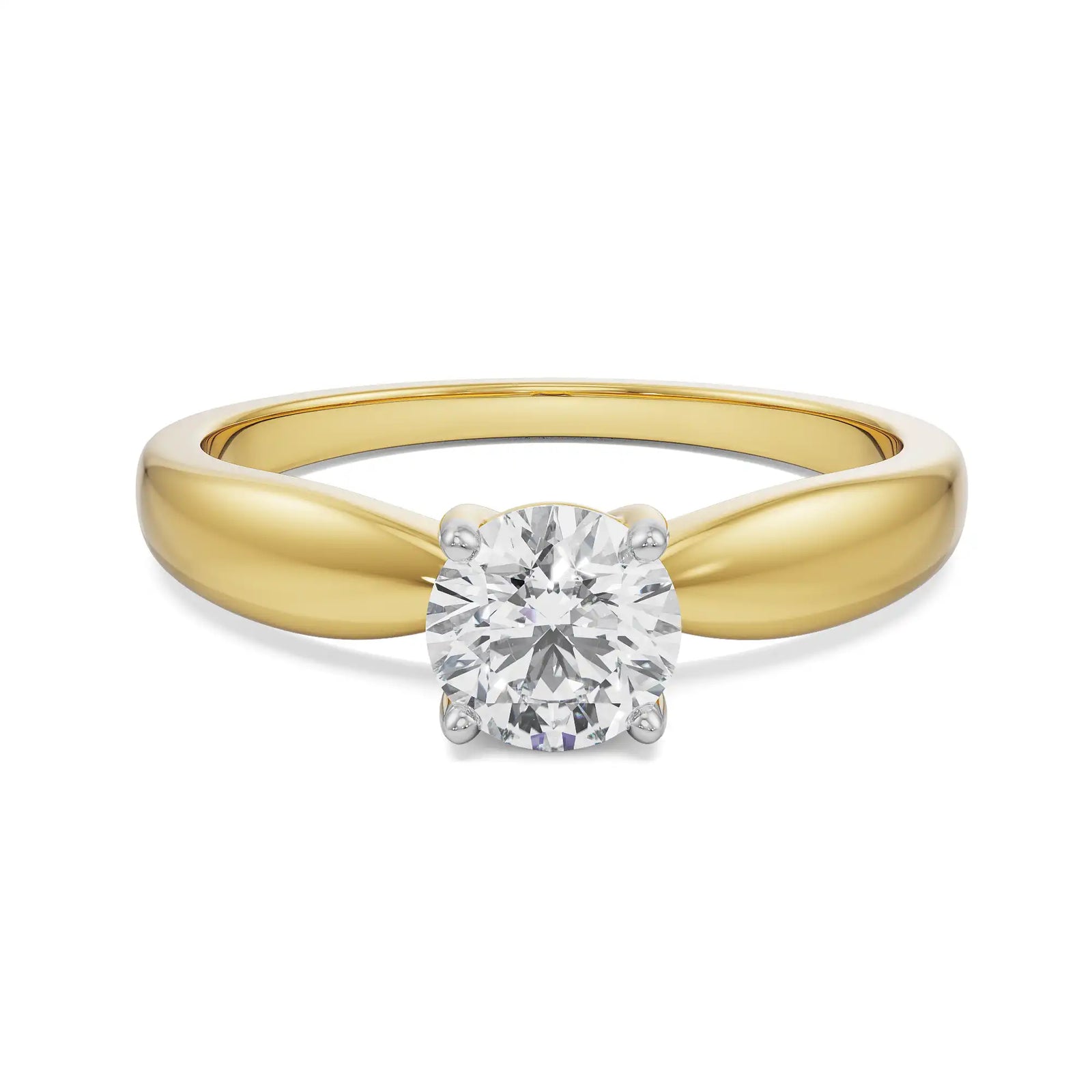 Diana Solitaire Ring Front View