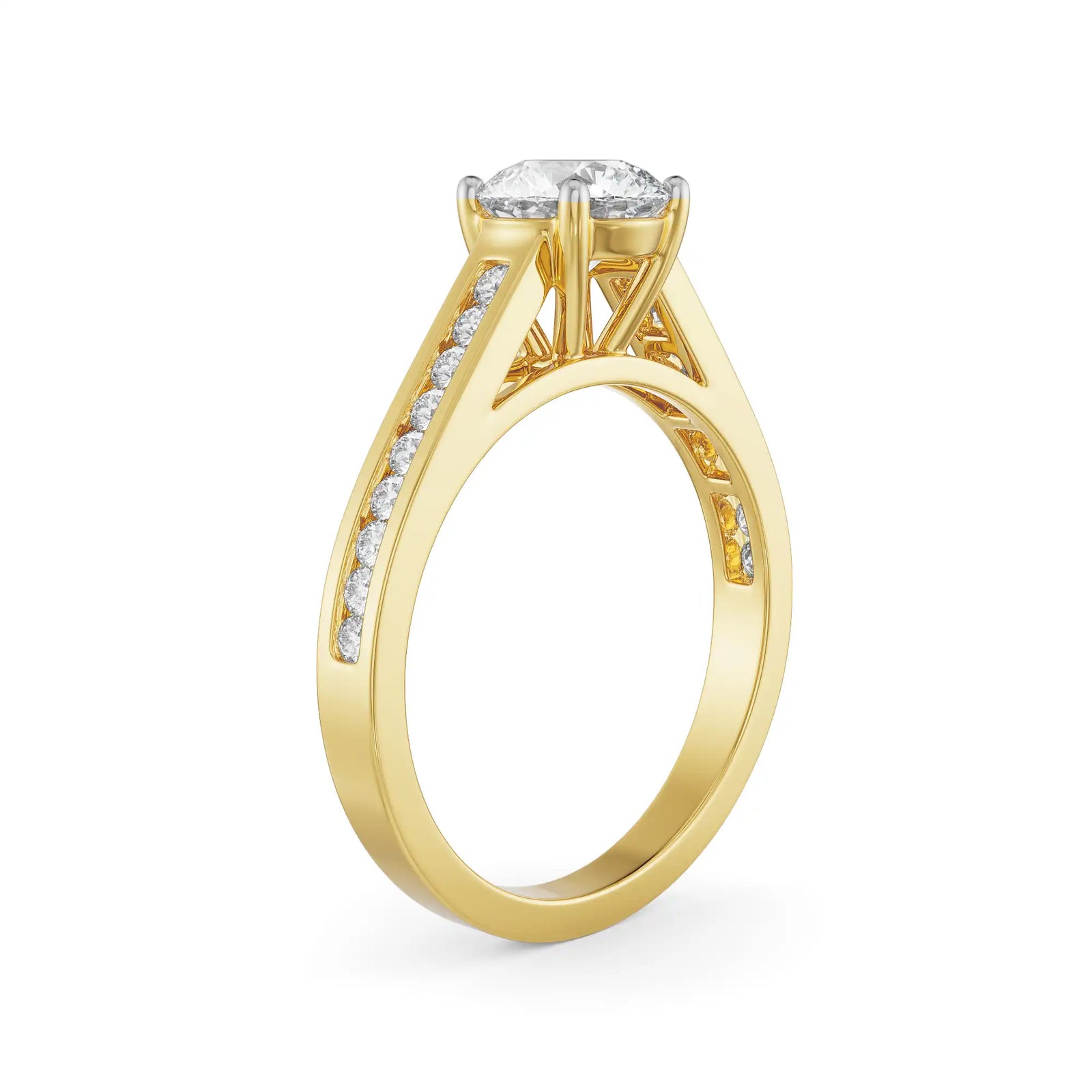 Vanessa Solitaire Ring Side View