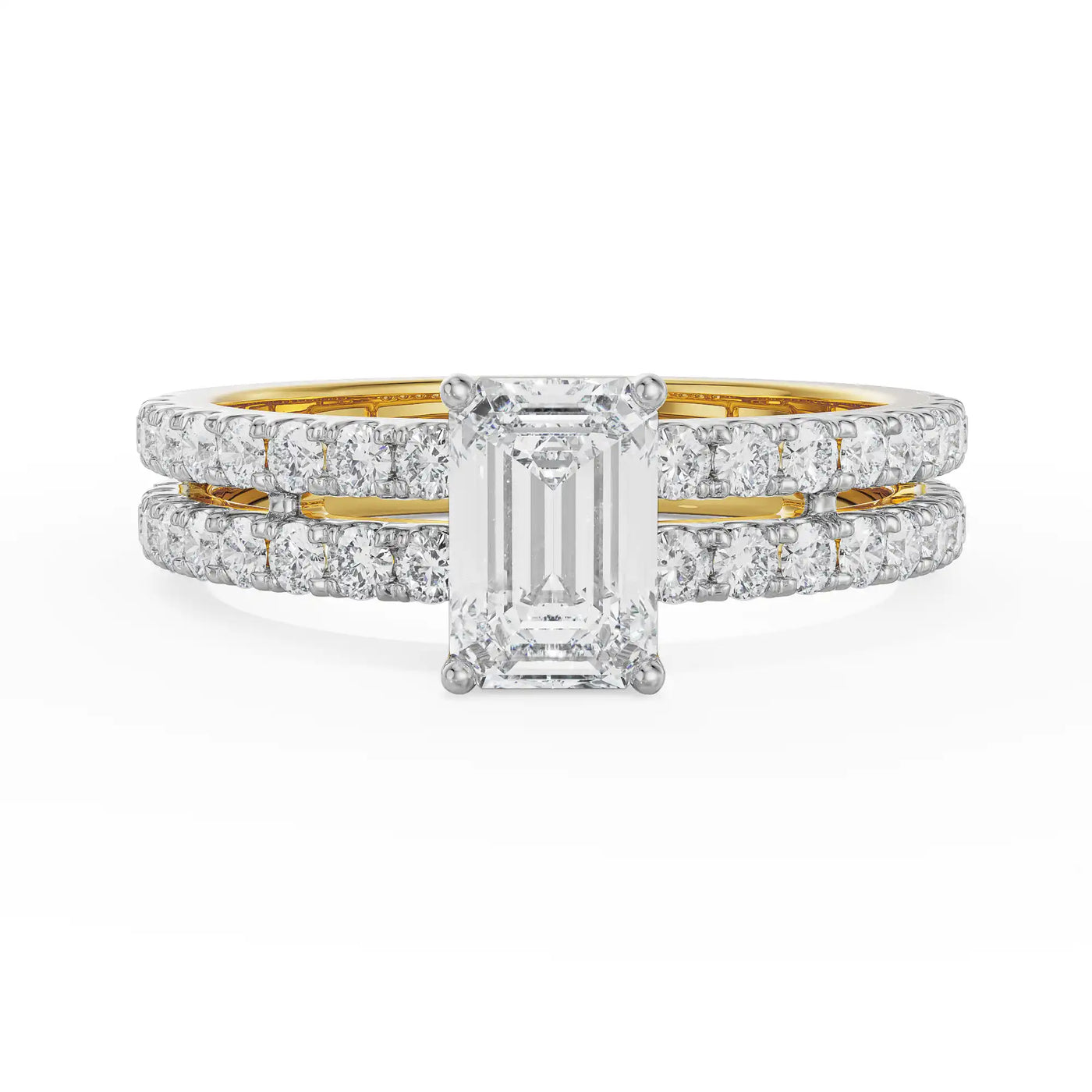 Shimmering Emerald Engagement Ring_in_stock