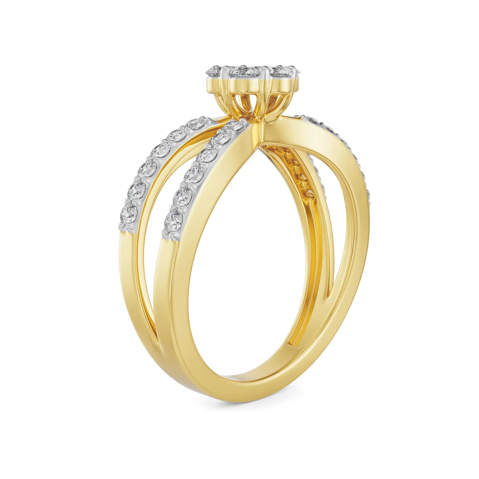 Veronica Engagement Ring Side View