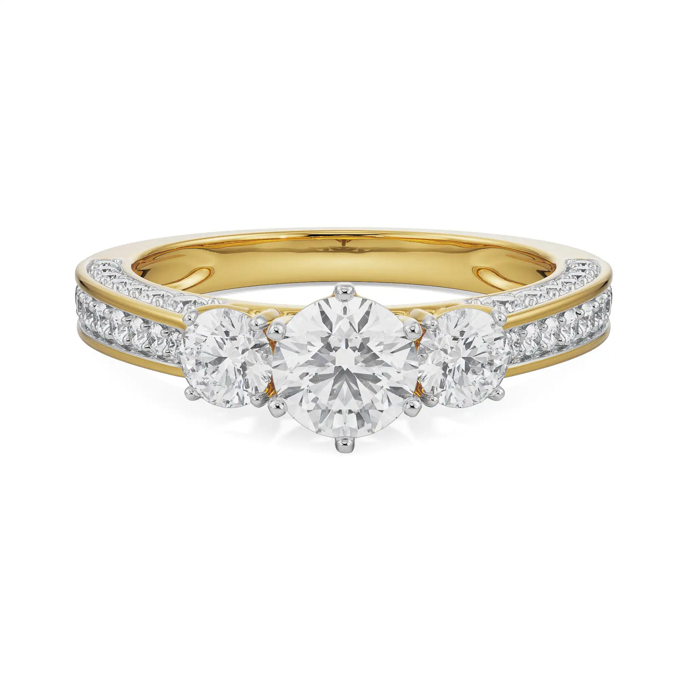 Three Stone Jessie Lab Grown Diamond Ring