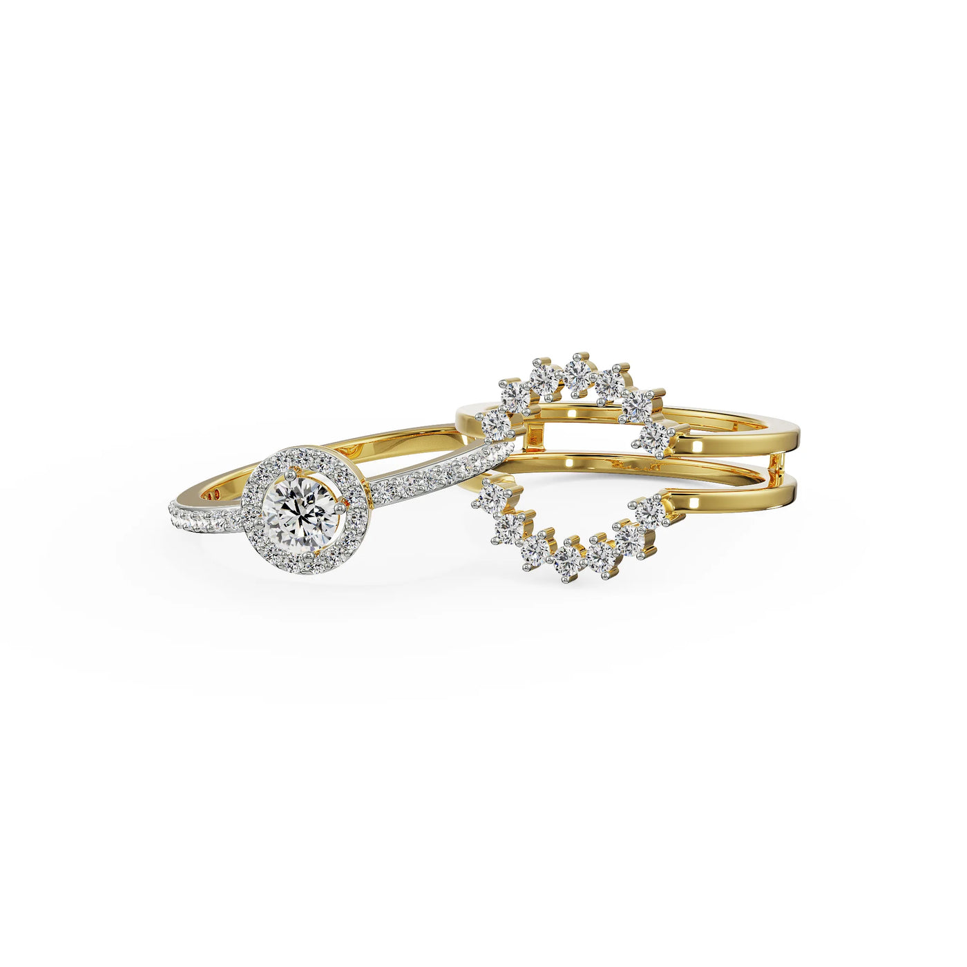 Solitaire Sunflower Lab Grown Diamond Ring
