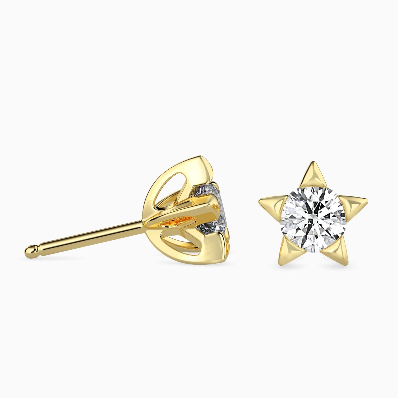 Solitaire Star Studs Prospective view
