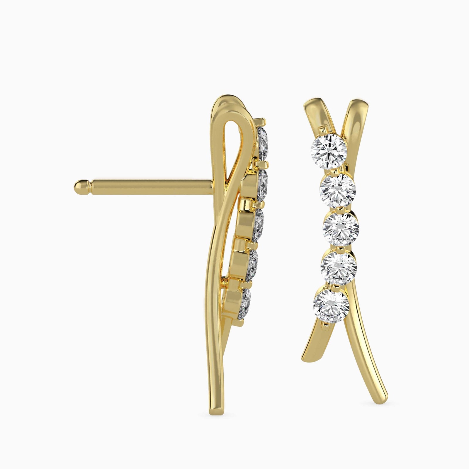Five Star Diamond Earrings Prospective view