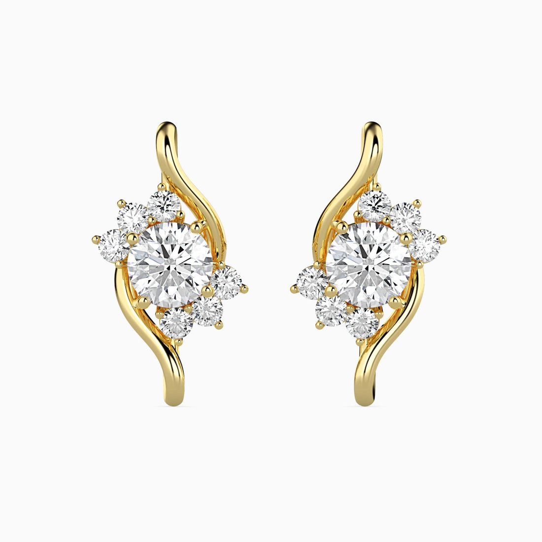 Timeless Floral Lab Grown Diamond Earrings