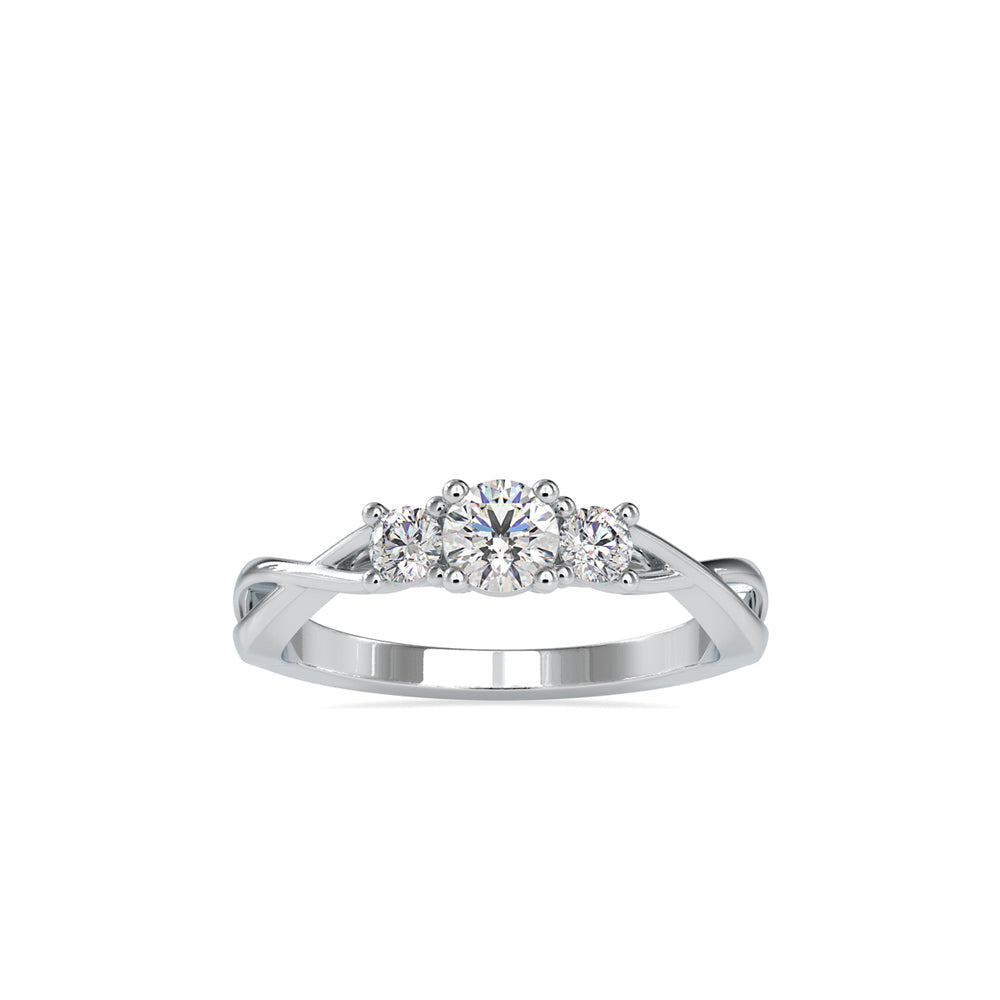 Timeless Three Stone Lab Grown Diamond Ring