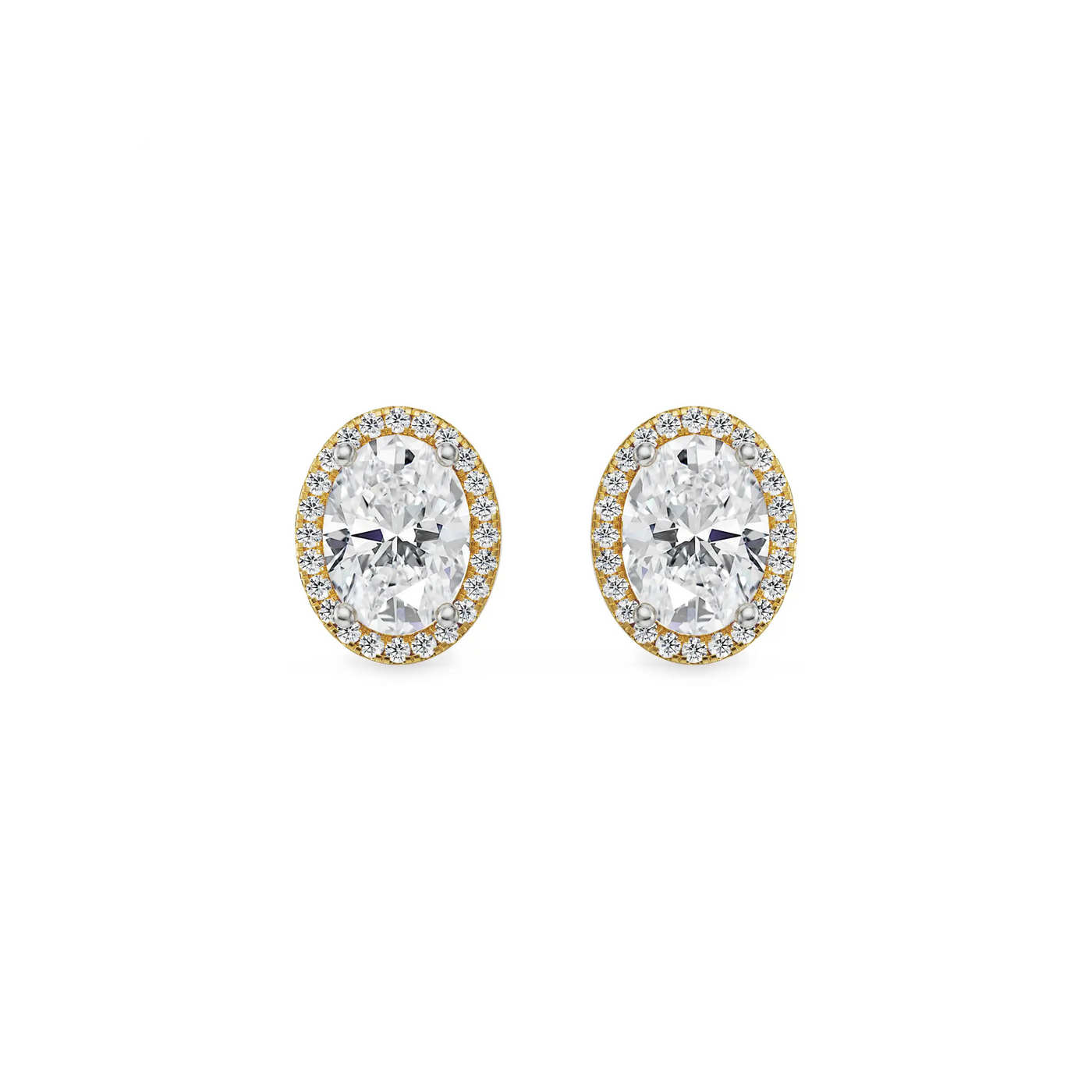0.5 CT Celestial Halo Lab Grown Diamond Studs
