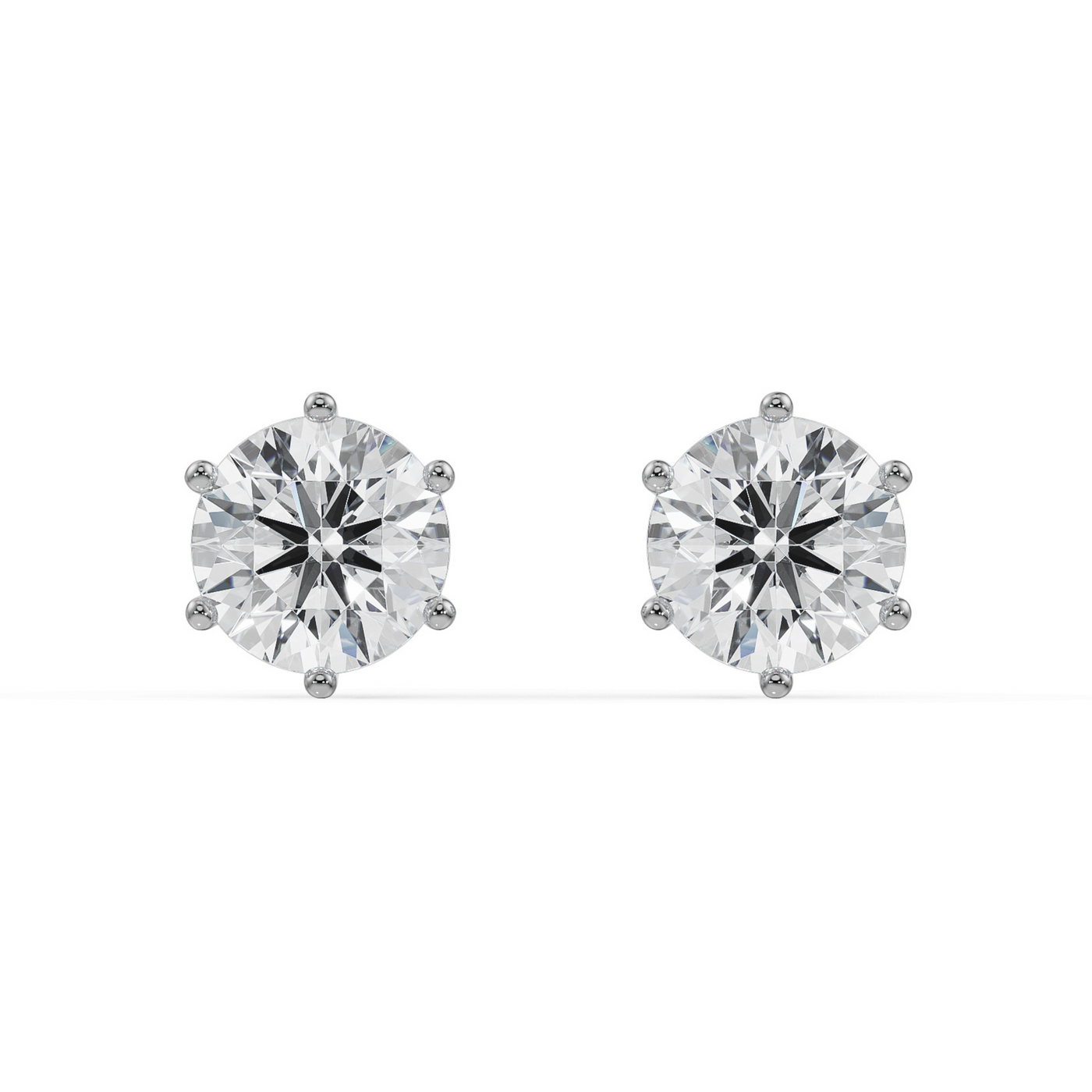 3 CT Versatile Lab Grown Diamond Solitaire Studs