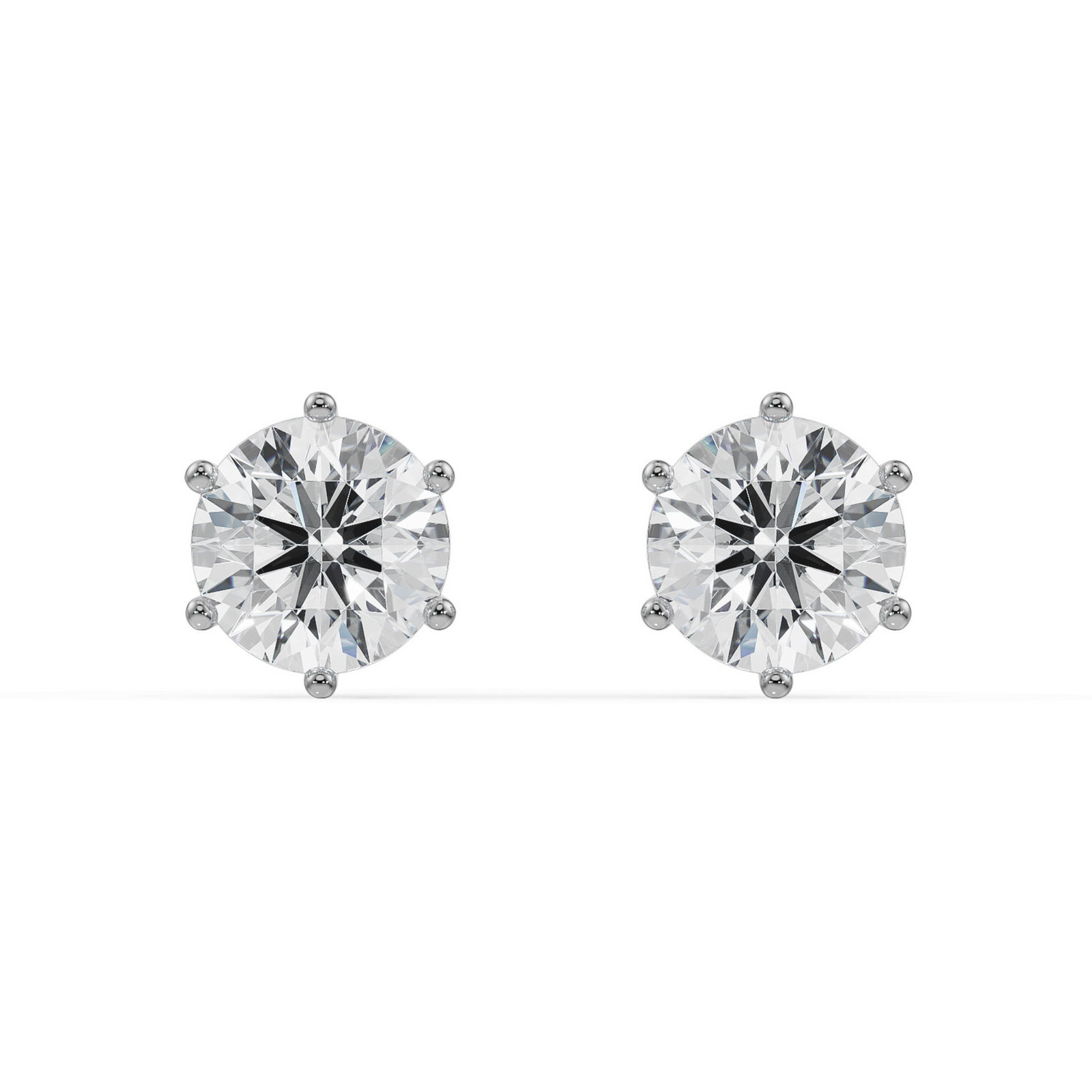3 CT Versatile Lab Grown Diamond Solitaire Studs_in-stock