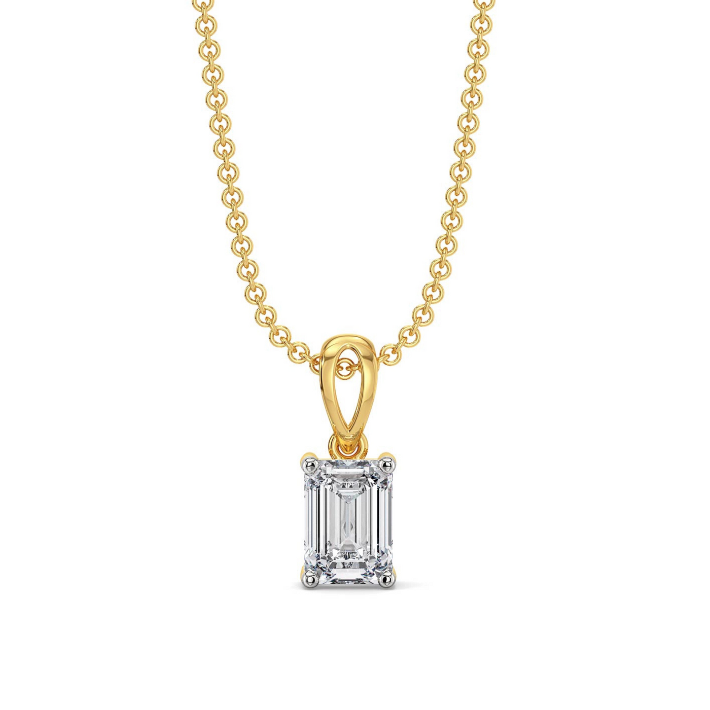 2 CT Elite Emerald Lab Grown Diamond Pendant 9KT