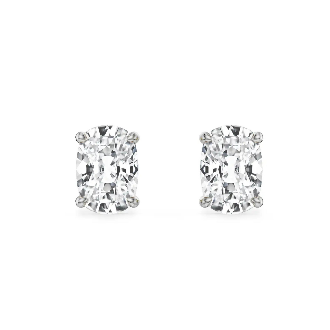 2 CT Enchanting Cushion Lab Grown Diamond Studs