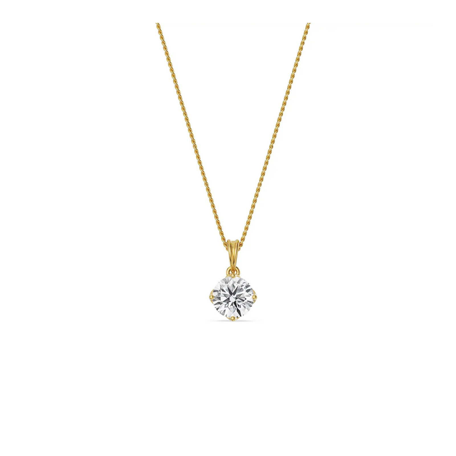 Sole Spark Lab Grown Diamond Pendant - front view