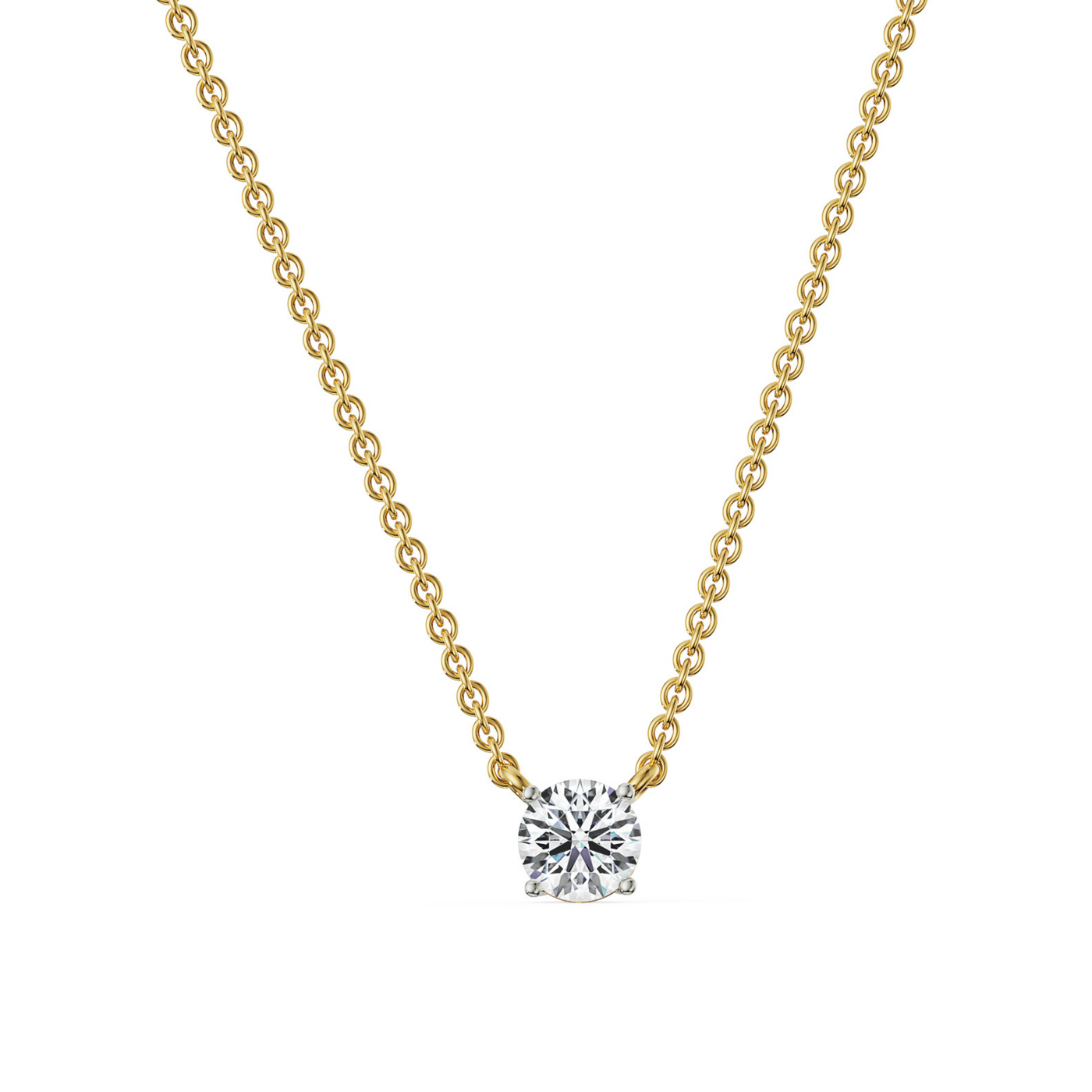 2 CT Solitaire Lab Grown Diamond Necklace