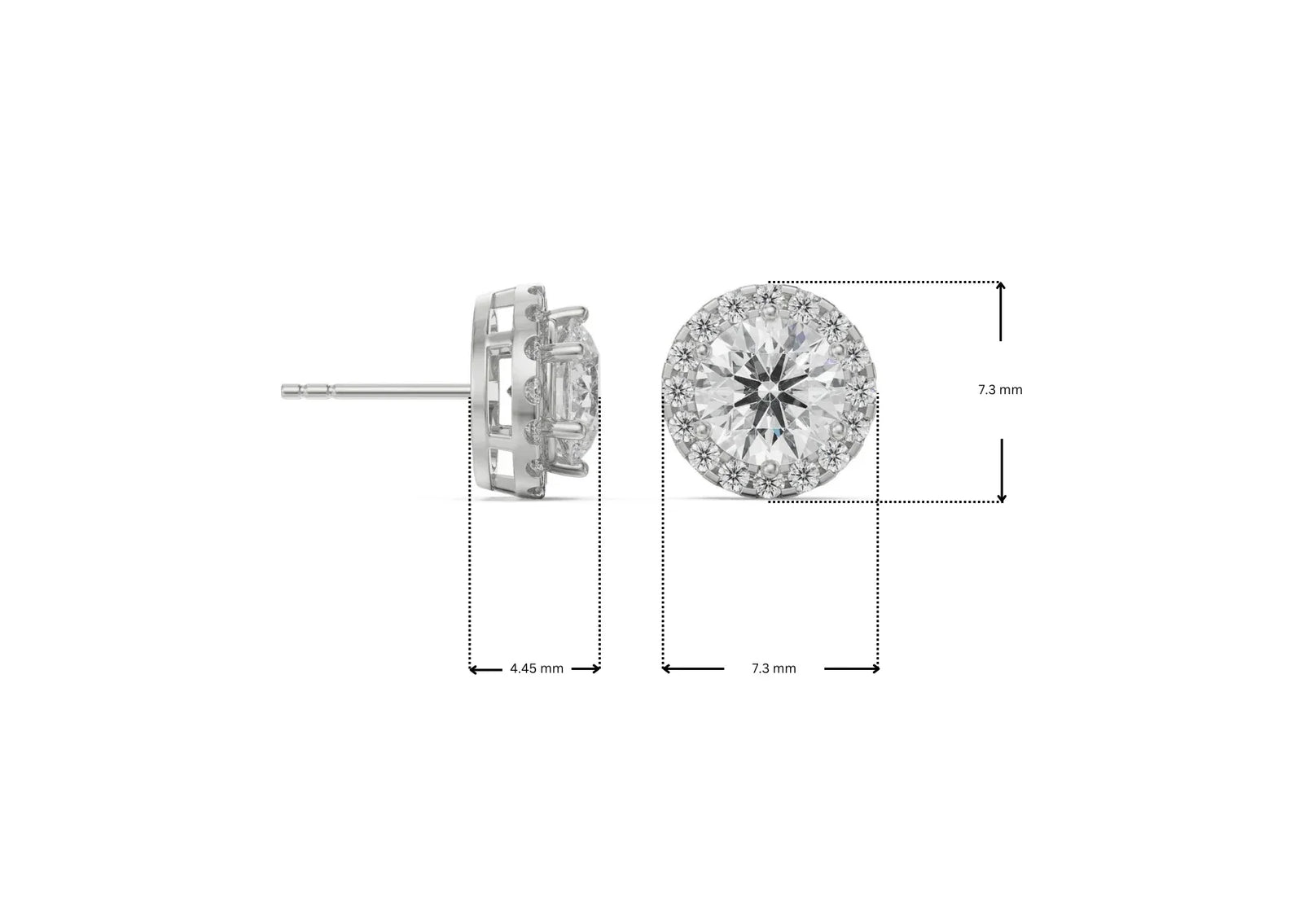 0 5 CT Halo Lab Grown Diamond Solitaire Earrings_in-stock