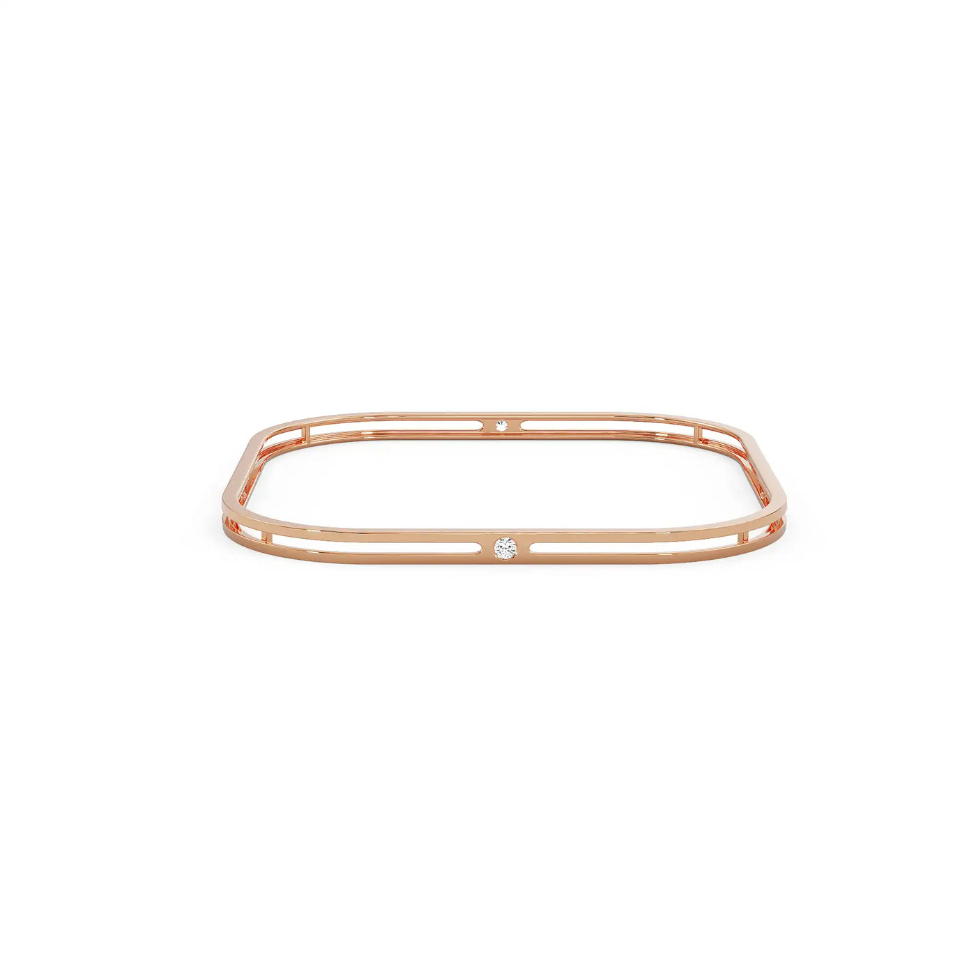 Soft Square Lab Grown Diamond Bangle_in_stock