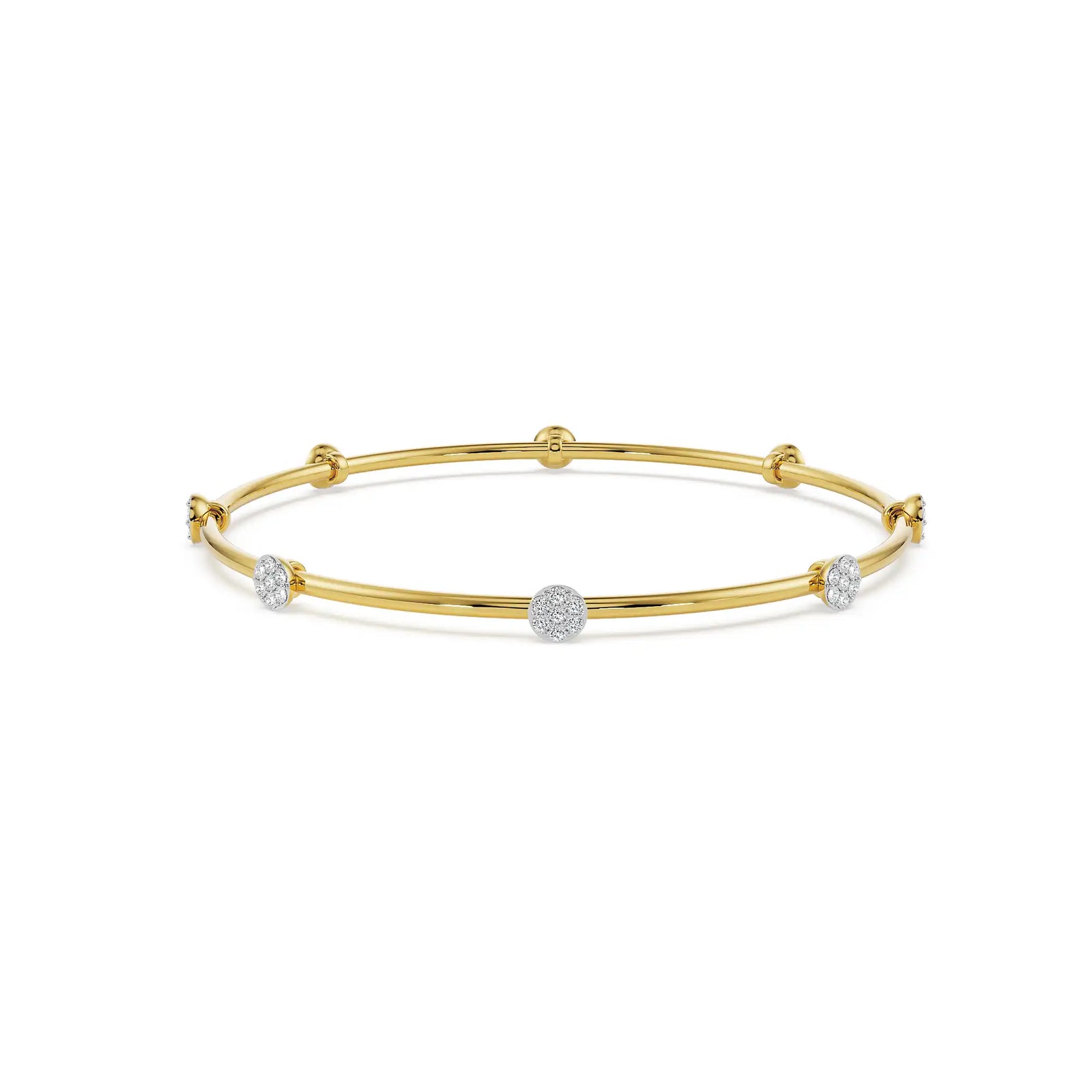 Mihika Lab Grown Diamond Bangle - front view