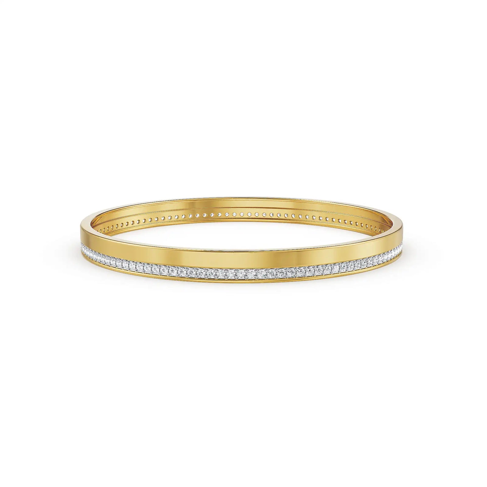 Lush Life Lab Grown Diamond Bangle - front view