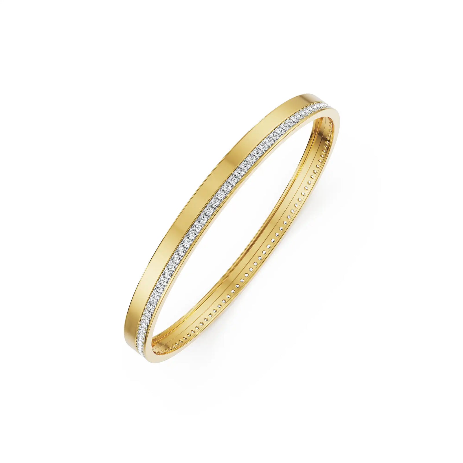Lush Life Lab Grown Diamond Bangle - top view