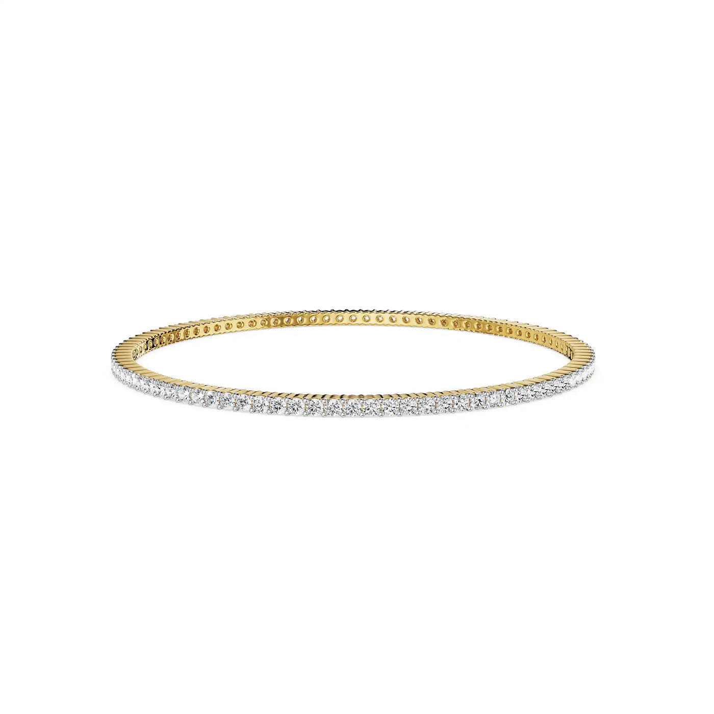 Serene Sleek Lab Grown Diamond Bangle