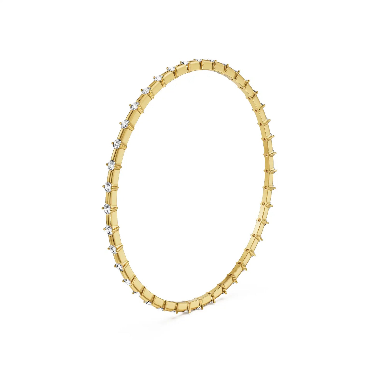 Starfire Lab Grown Diamond Bangle - side view