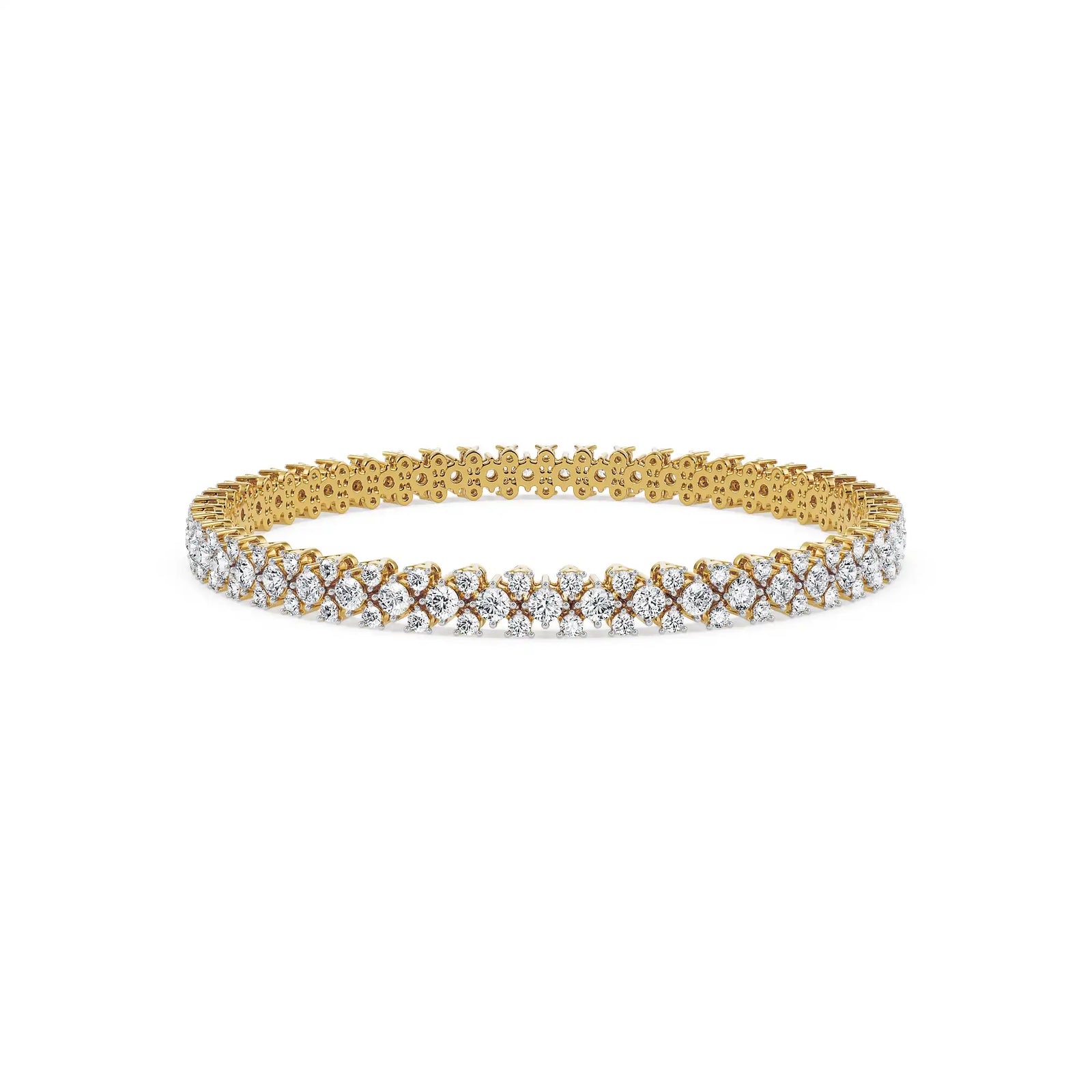 Lavanya Lab Grown Diamond Bangle - front view
