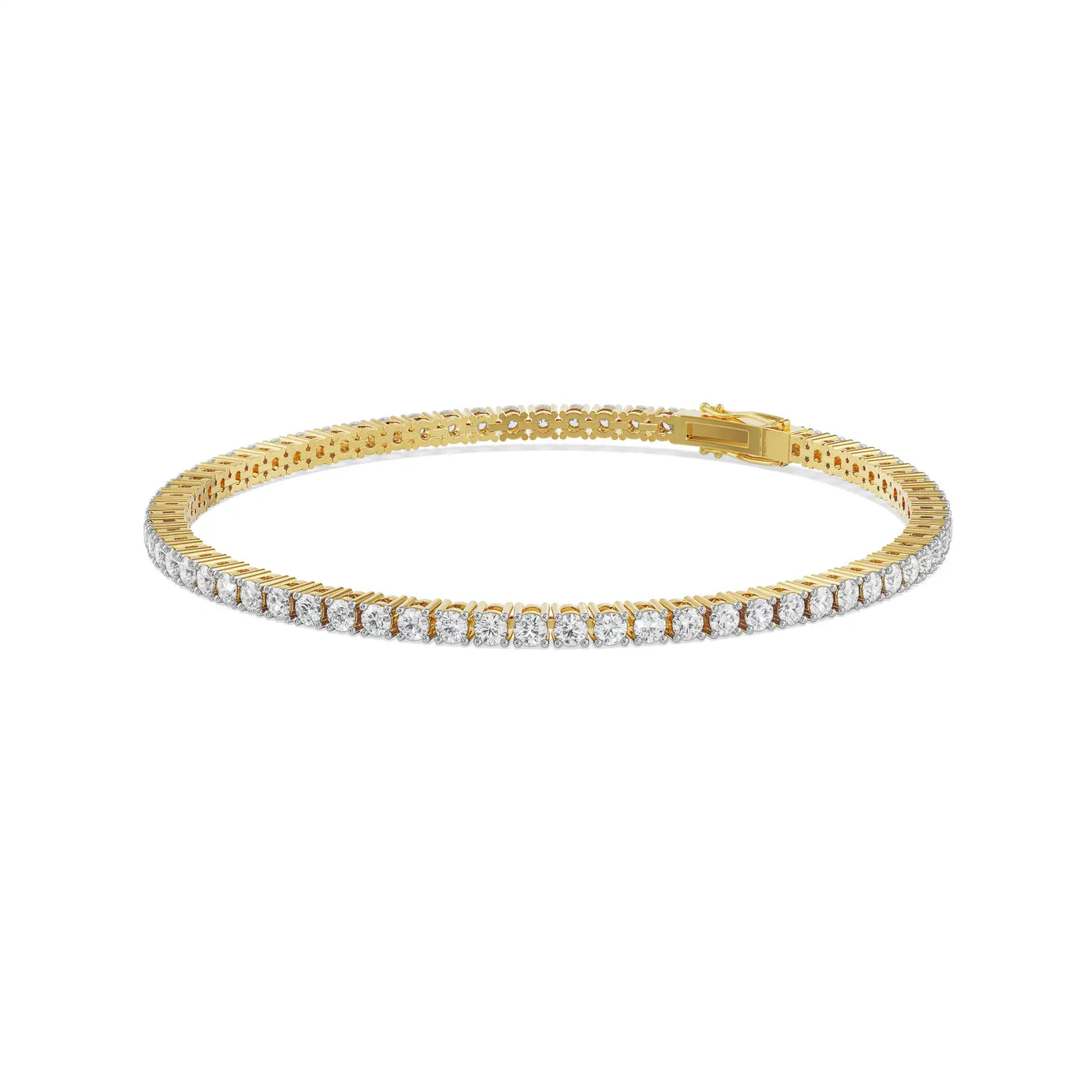 4 Pointer Lab Grown Diamond Tennis Bracelet 9KT