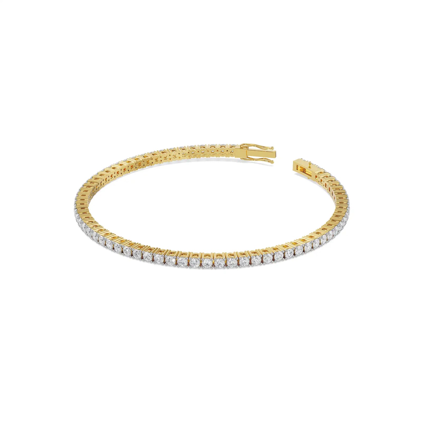 4 Pointer Diamond Tennis Bracelet Prospective View