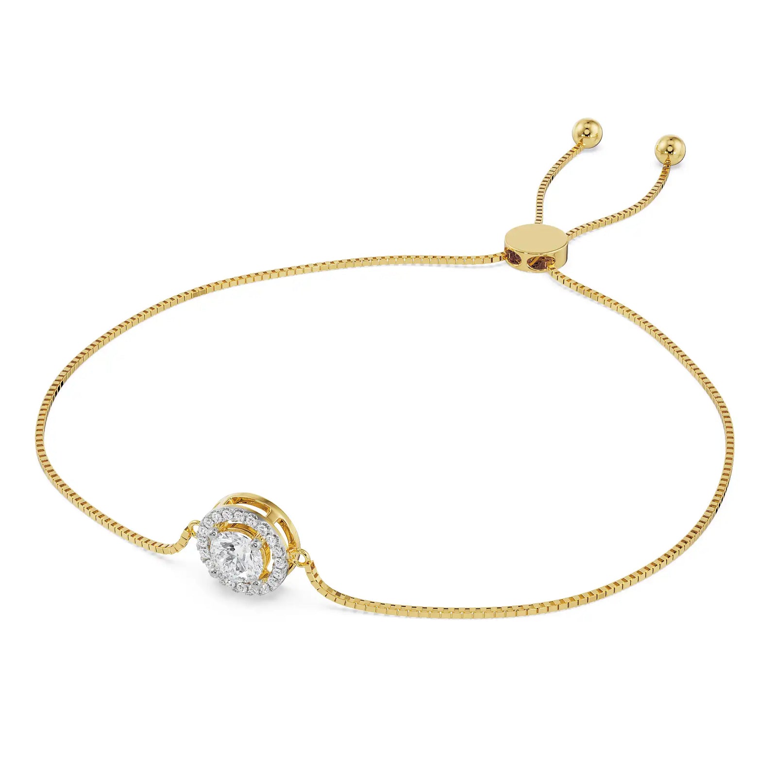 Subtle Shimmering Diamond Bracelet Top View