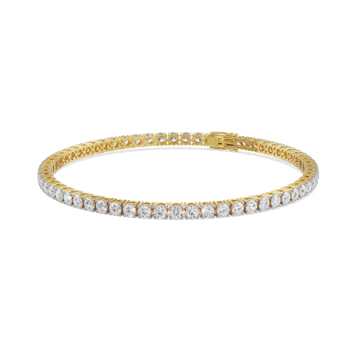 8 Pointer Queen Lab Diamond Tennis Bracelet_in-stock
