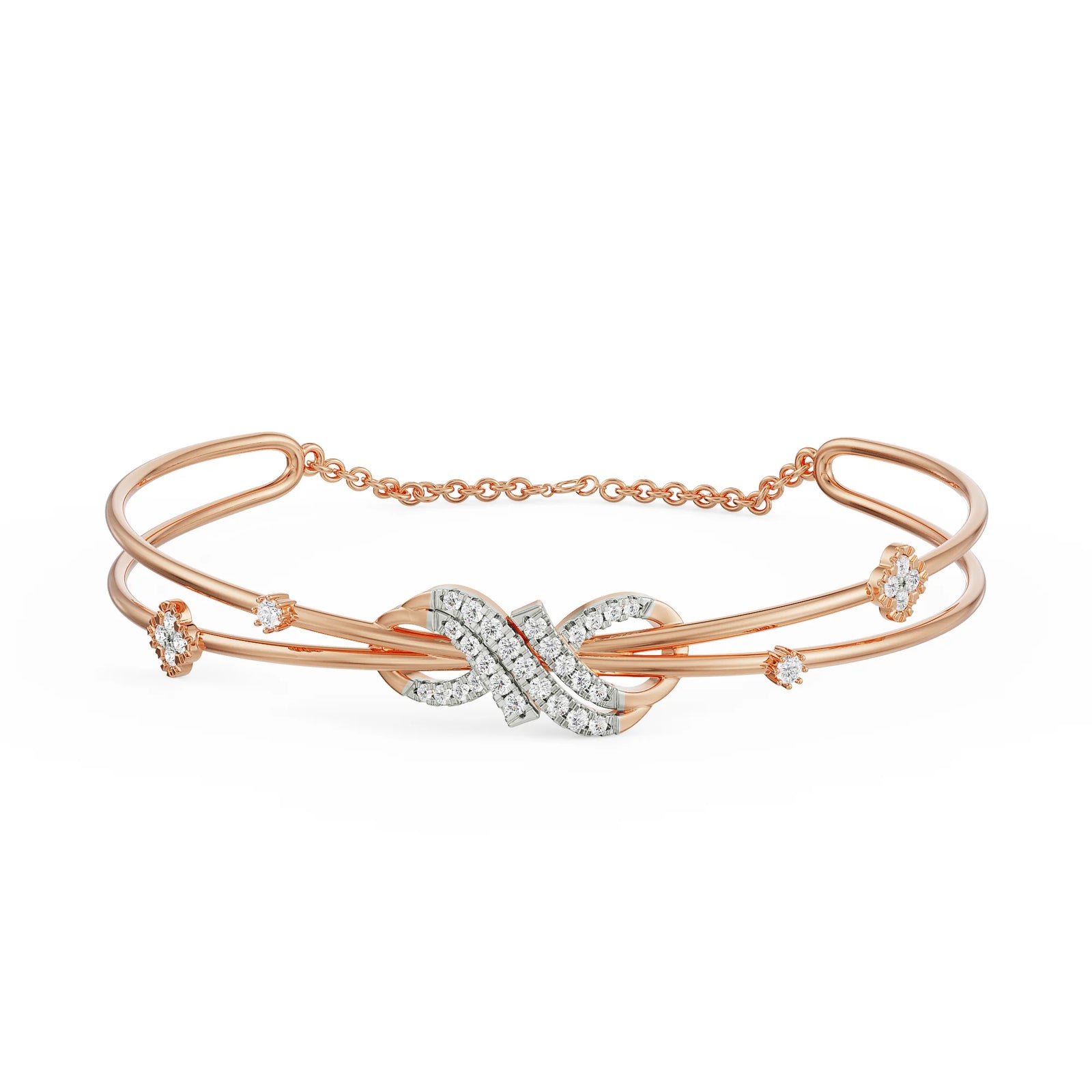Zelda Infinity Lab Grown Diamond Bracelet - front view