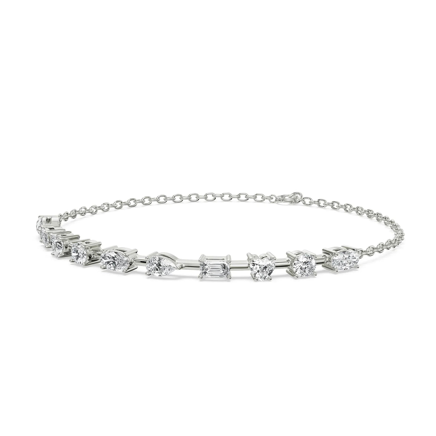 Multi Lab Grown Diamond Tennis Bracelet_in-stock
