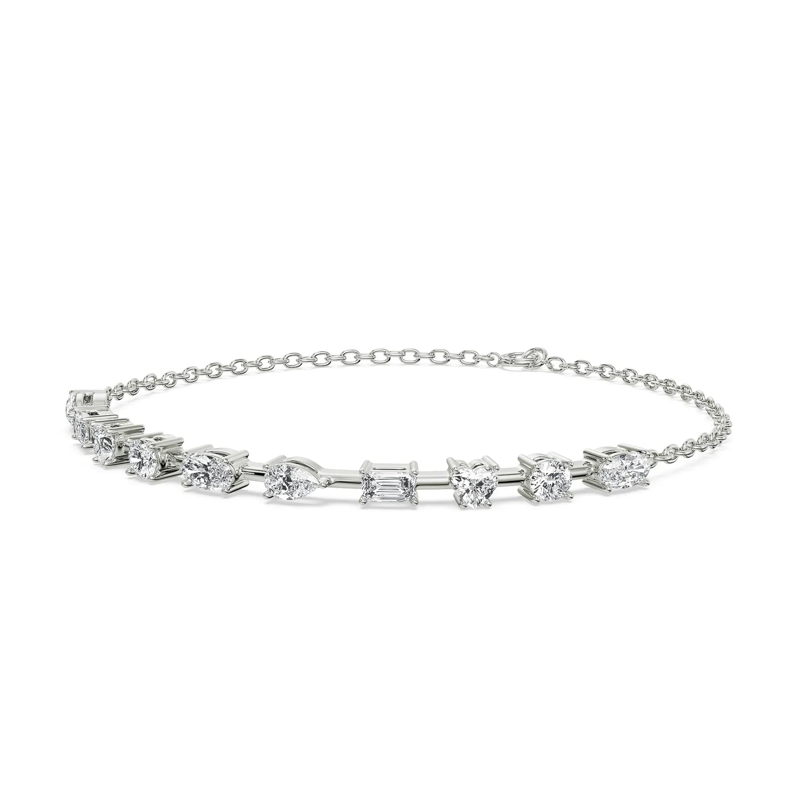 Multi Lab Grown Diamond Tennis Bracelet_in-stock