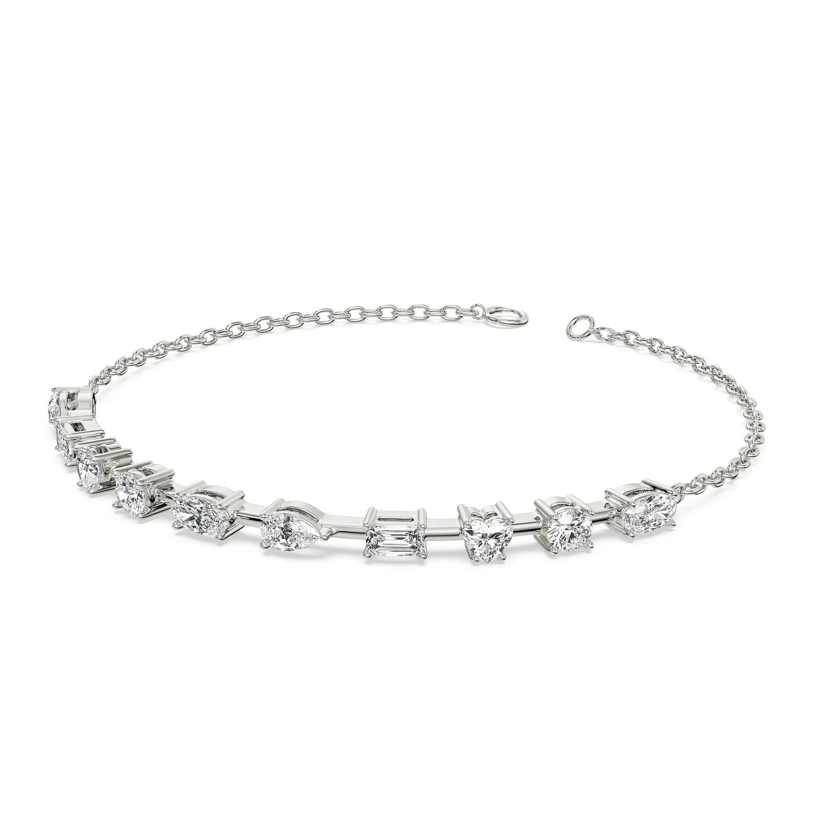Multi Lab Grown Diamond Tennis Bracelet_in-stock