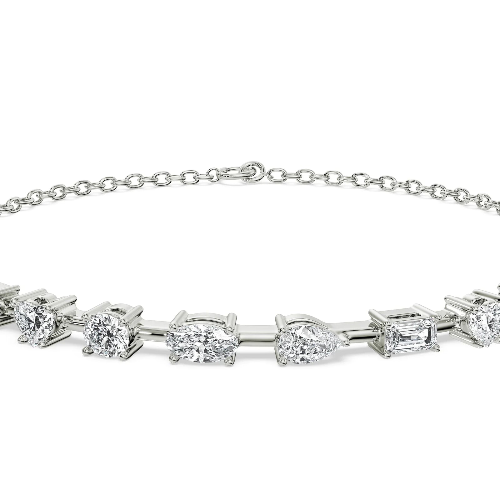 Multi Lab Grown Diamond Tennis Bracelet_in-stock