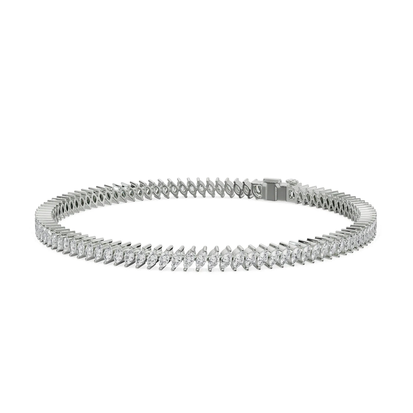 Marquise Cocktail Lab Grown Diamond Bracelet 9KT