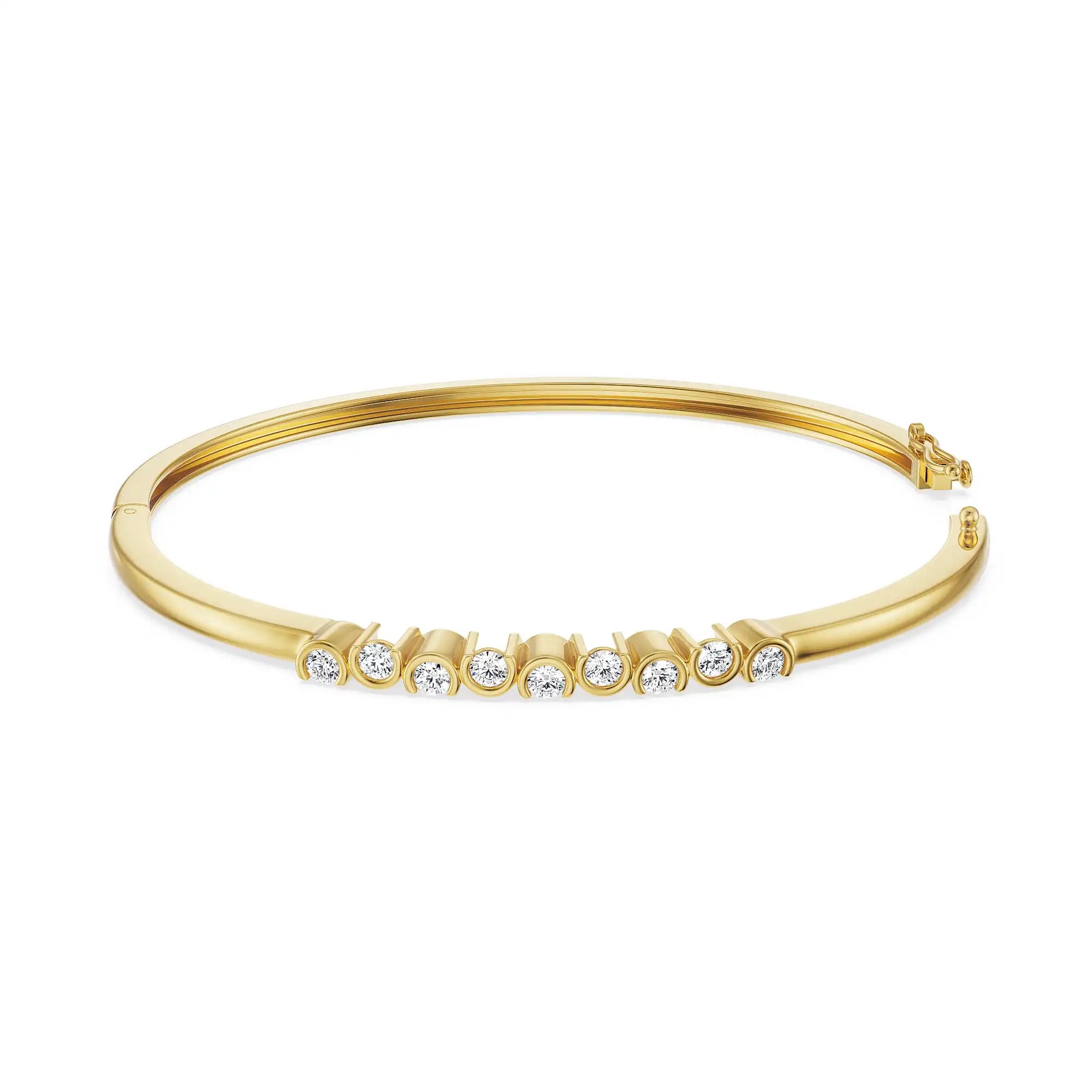 Sloane Dainty Round Diamond Bracelet right view