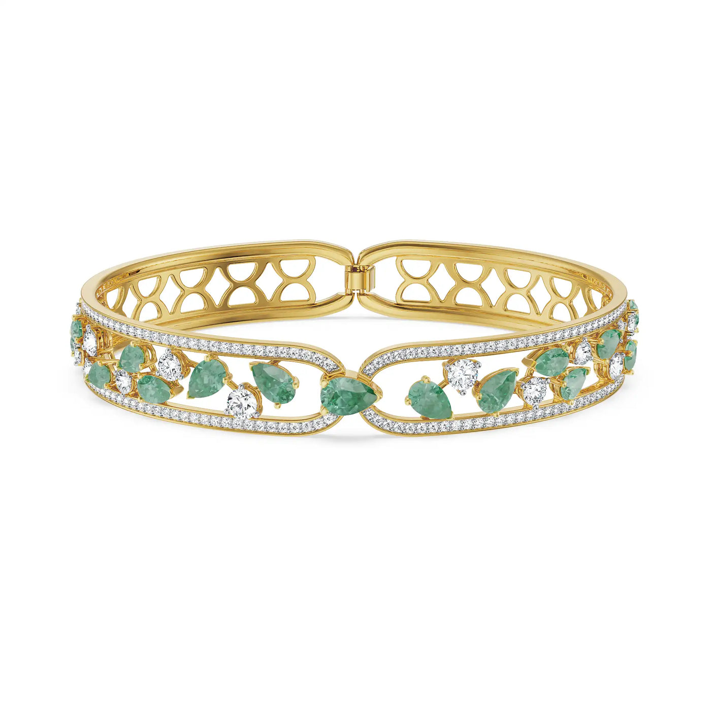 Tracy Emerald Lab Grown Diamond Bracelet_in_stock