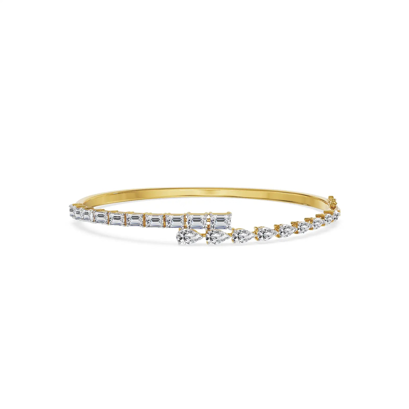 Divine Duo Lab Grown Diamond Bracelet - front view in 9KT