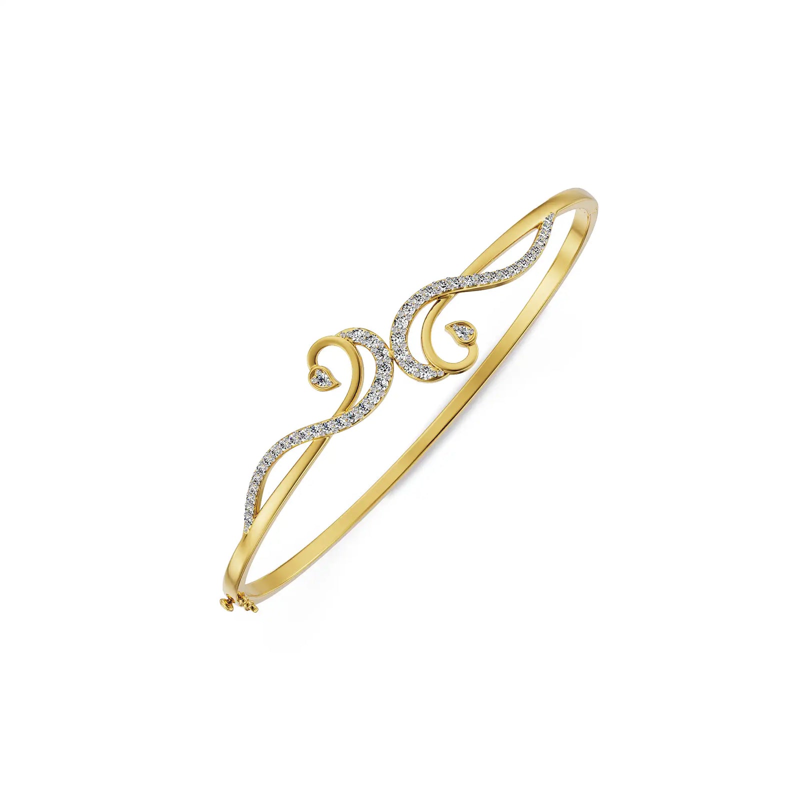Amara Delicate Lab Grown Diamond Bracelet - top view