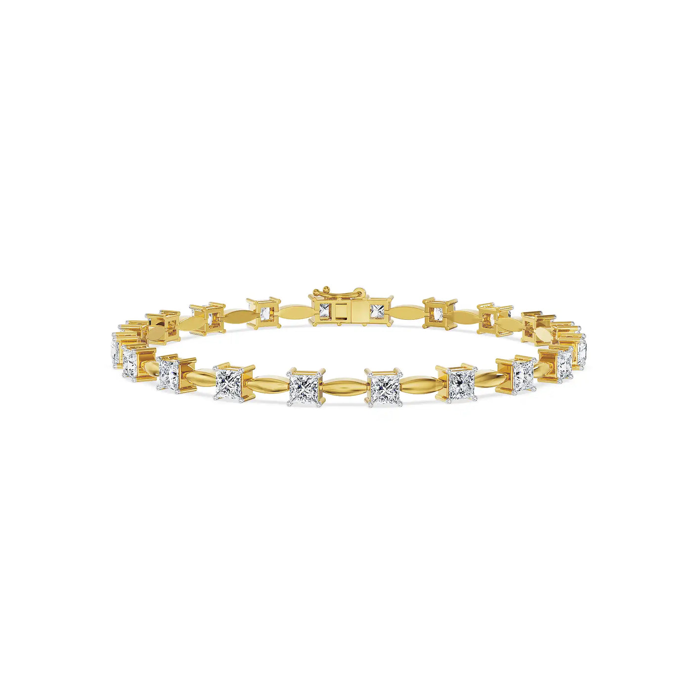 25 Pointer Princess Lab Grown Diamond Bracelet 9KT