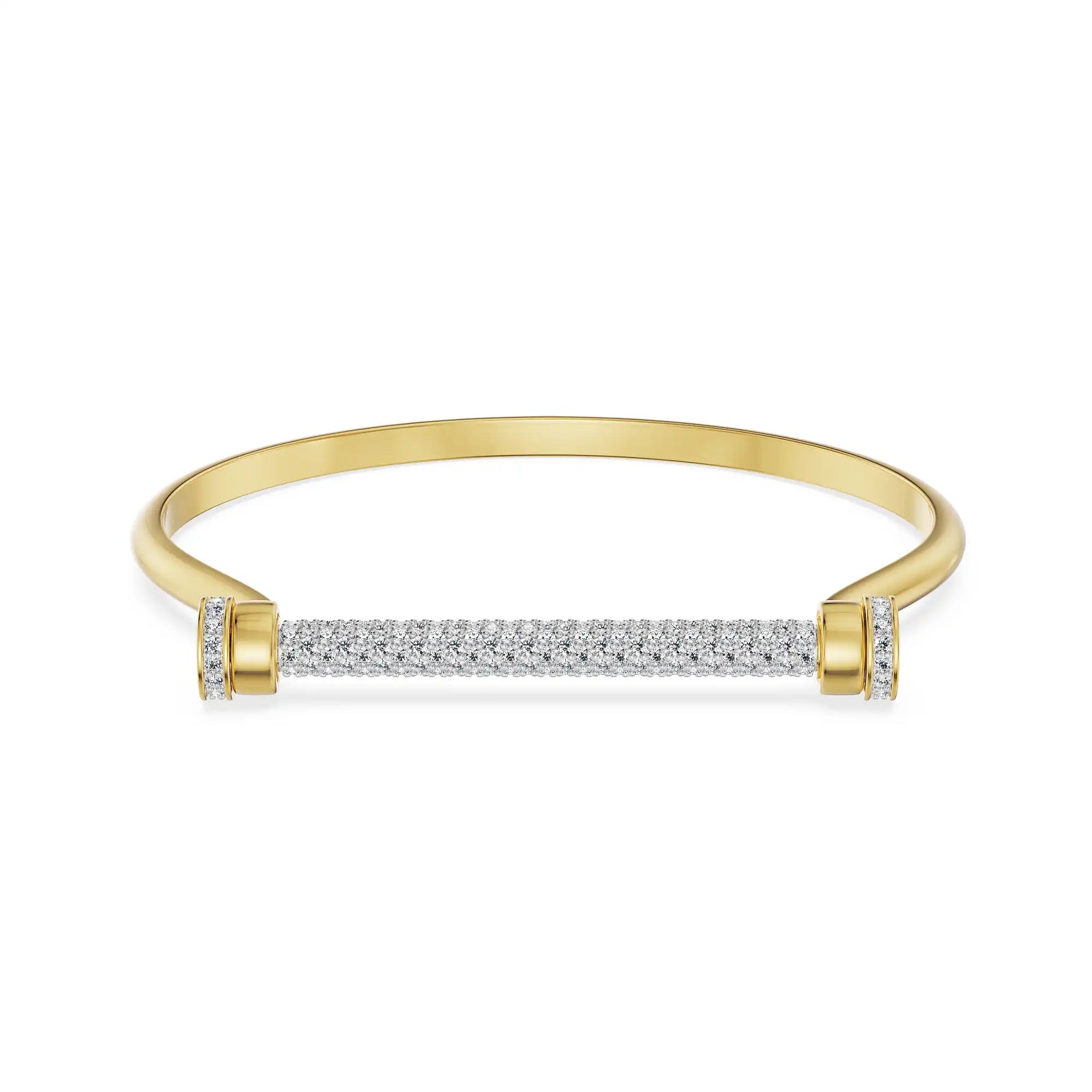 Orbit Glow Lab Grown Diamond Bracelet - front view in 9KT