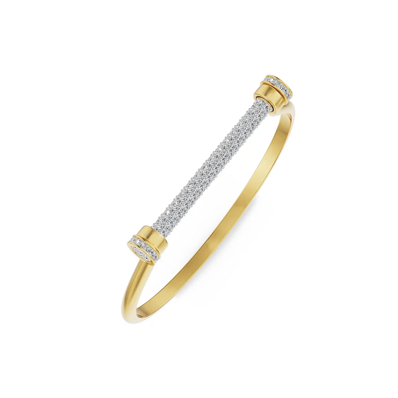 Orbit Glow Lab Grown Diamond Bracelet - top view