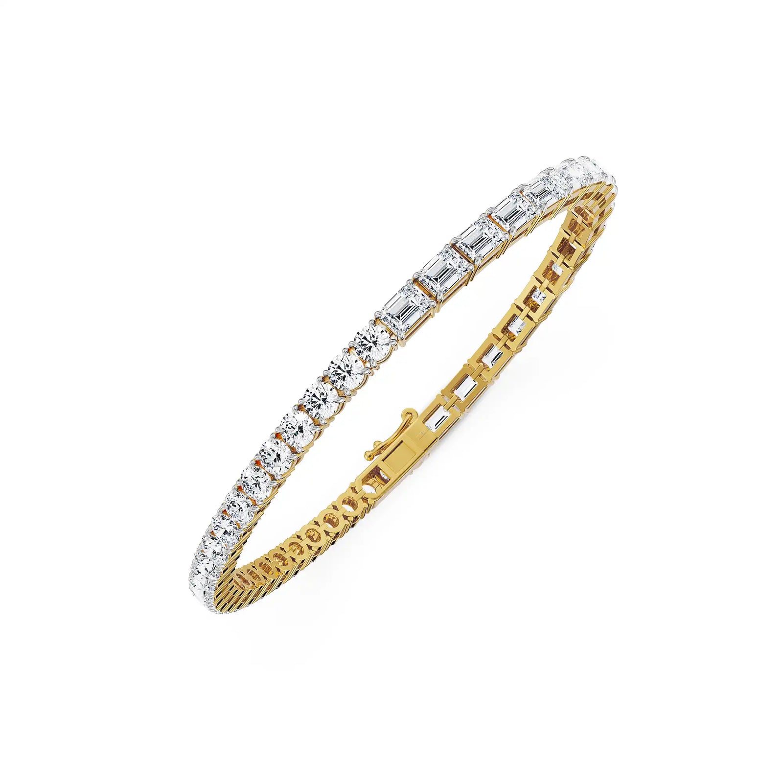 Dual Brilliance Lab Grown Diamond Bracelet - top view
